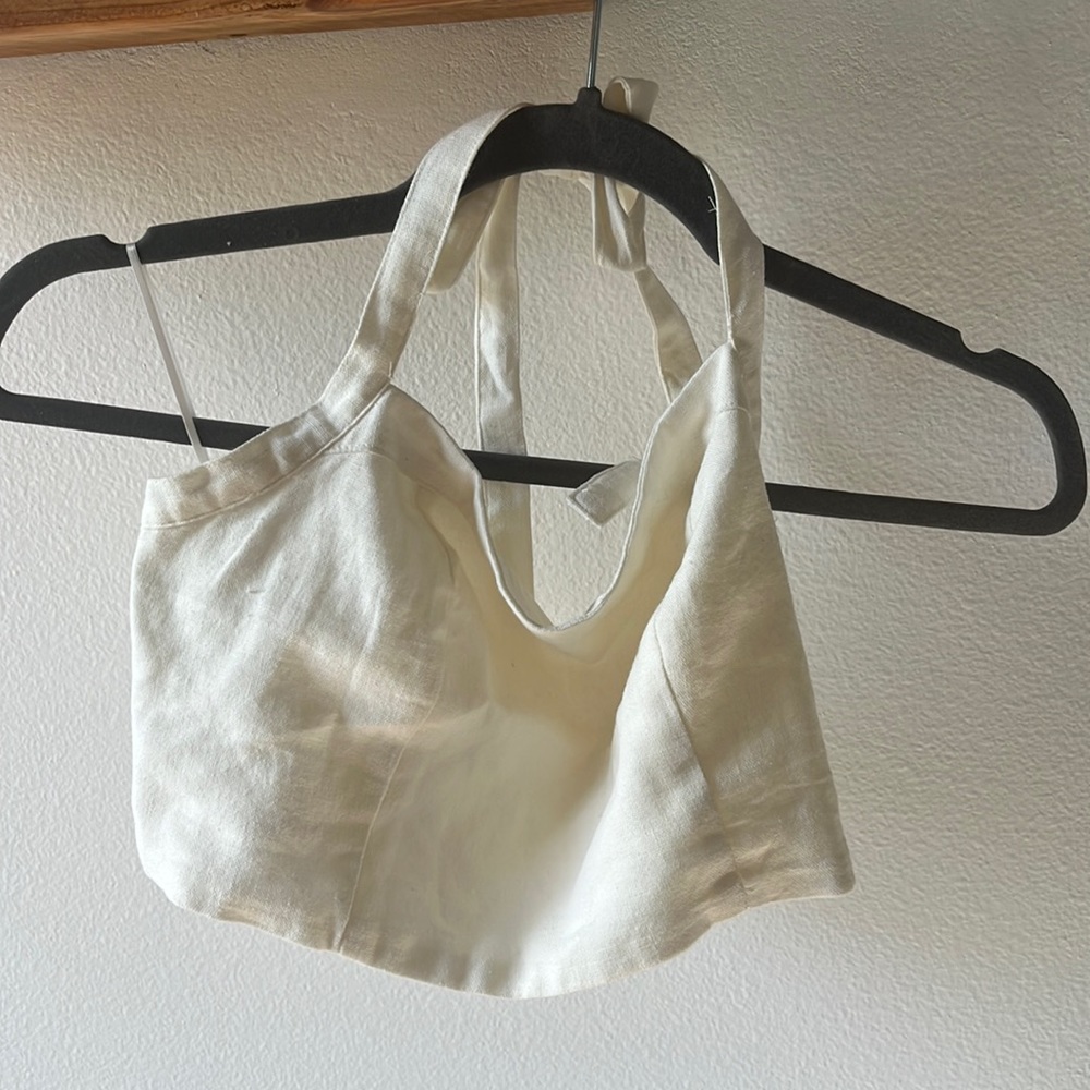 Jacks surf shop white halter top